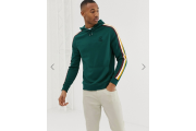 River Island hoodie with regal tape design in green